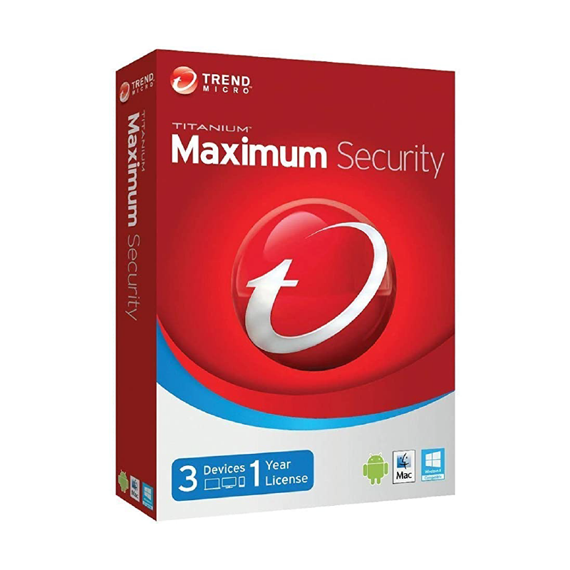 Trend Micro Maximum Security 2021 3 Devices 1 Year